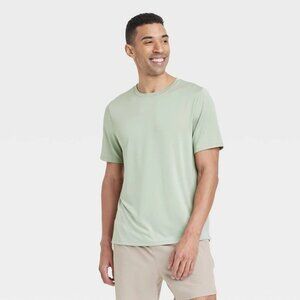 NWT Men's Short Sleeve Performance T-Shirt - All in Motion Olive Green L
